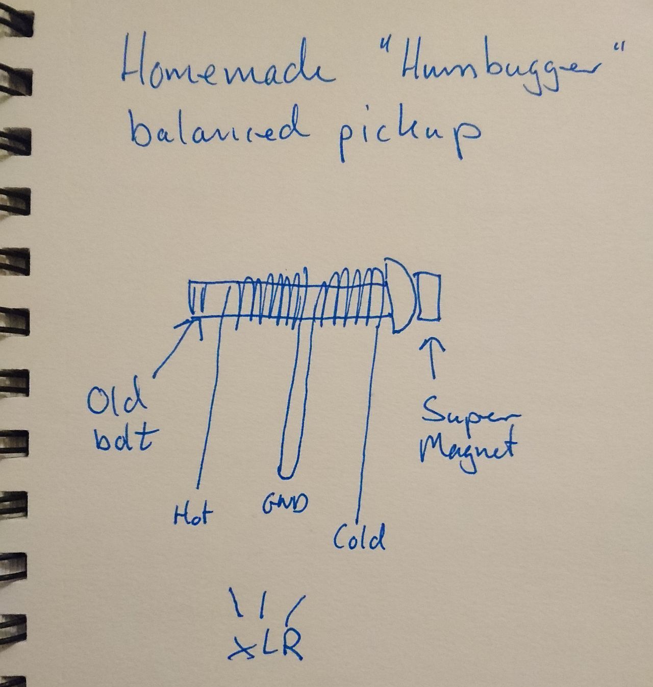 DIY "Humbugger" balanced pickup